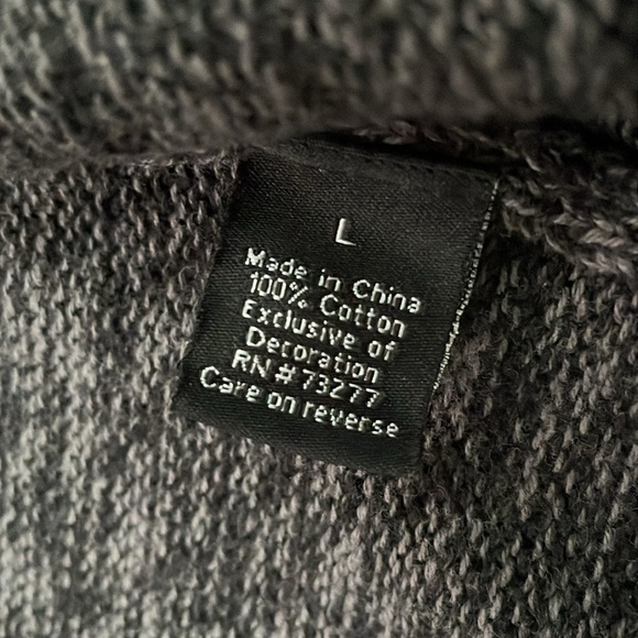 Men’s Apt. 9 Full Zipper Long Sleeve Cotton Sweater With Button Pockets Large - Picture 16 of 16